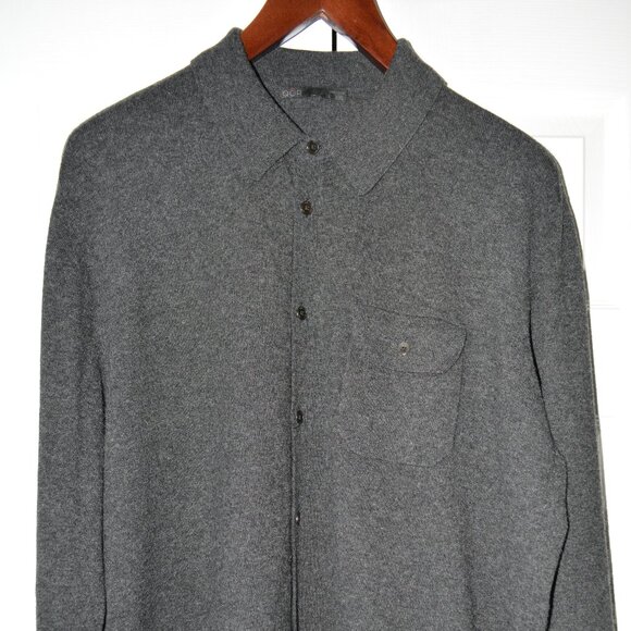 QOR Merino Wool Cashmere Sweater Shirt - Picture 1 of 6
